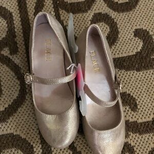 Sparkling Mary Jane Shoes in Gold